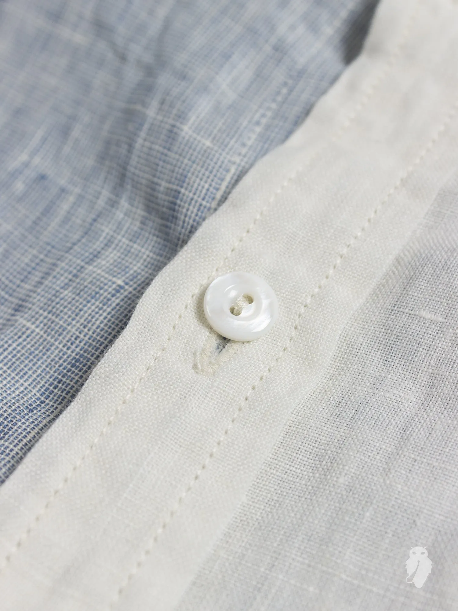 "Chambray x Hakeme" Linen Button Down