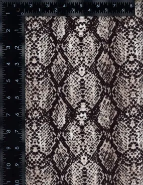 SNAKE SKIN PRINT ON DBP / DTY BRUSHED [NFA00954-009]