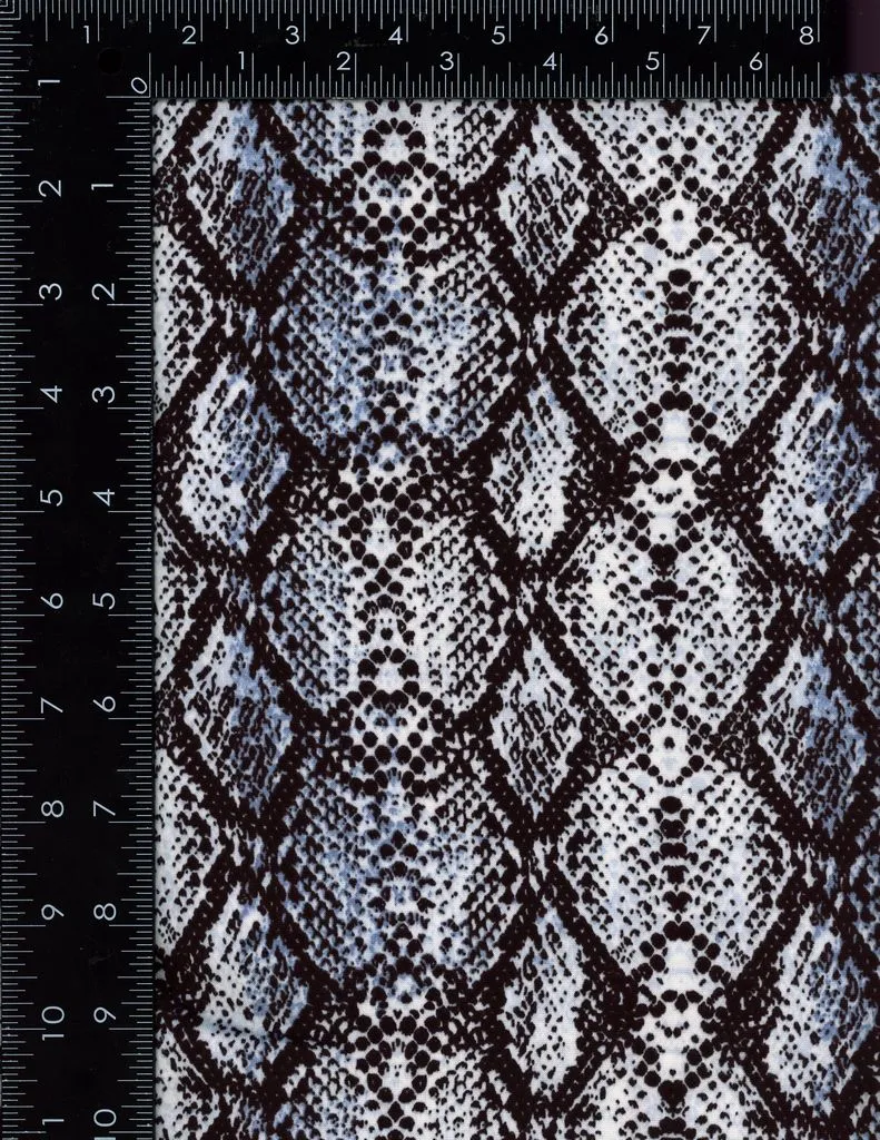 SNAKE SKIN PRINT ON DBP / DTY BRUSHED [NFA00954-009]