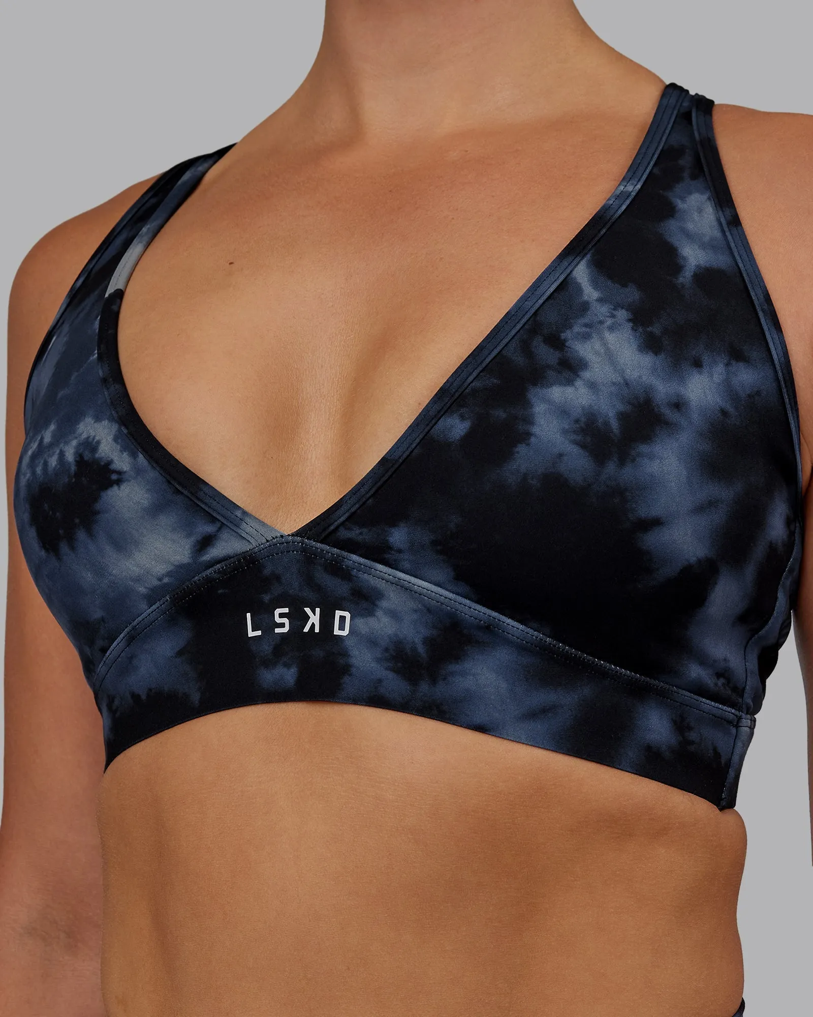 Stamina Form Sports Bra - Tie Dye-Midnight