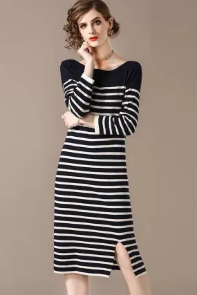 Stripe Sweater Dress