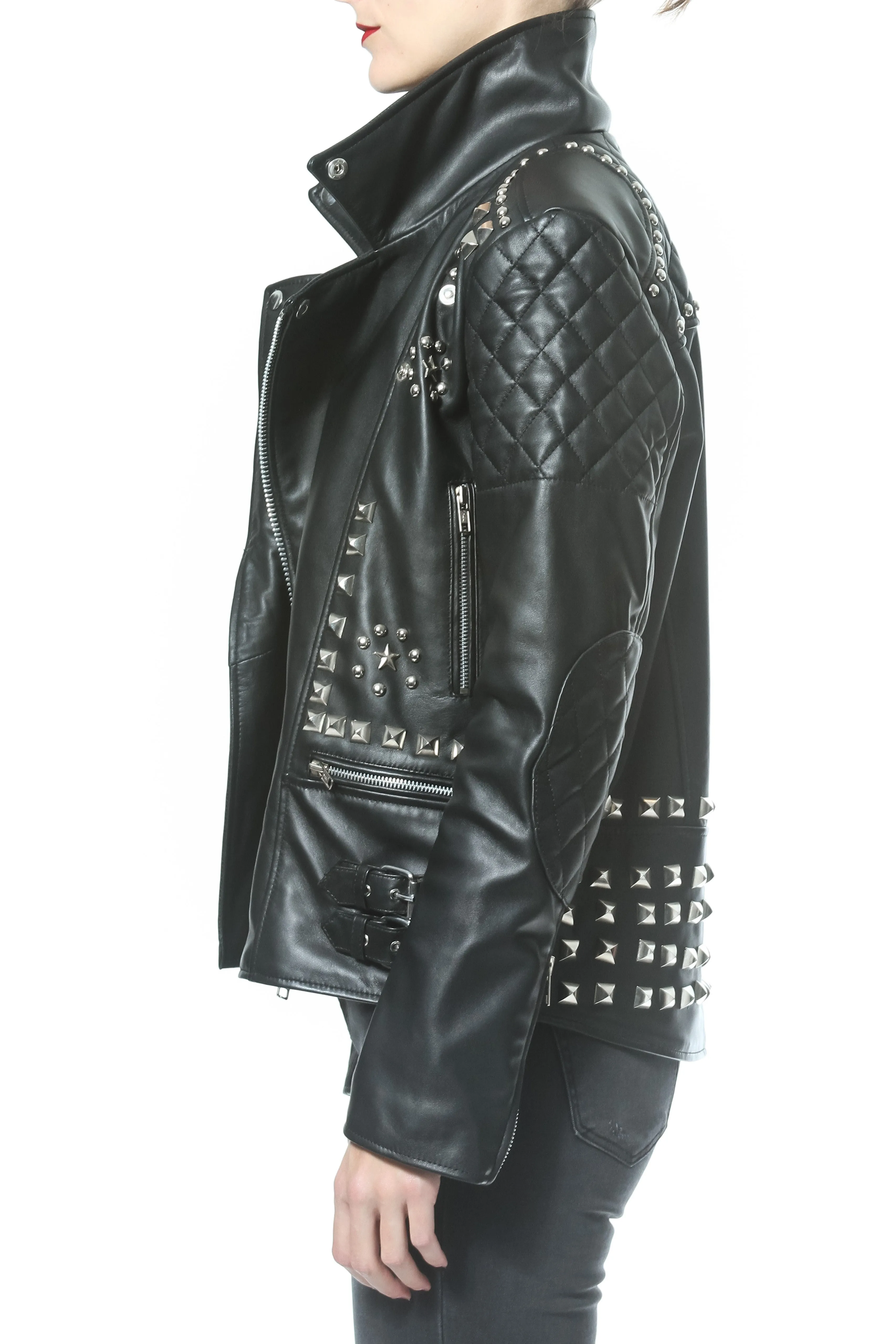 Studded Leather Moto