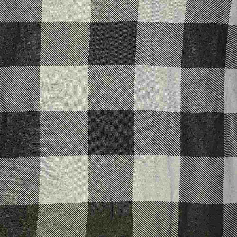 SUPER SOFT POLYESTER SPANDEX DBP / DTY BRUSHED BUFFALO PLAID CHECK [NFP200708-009]