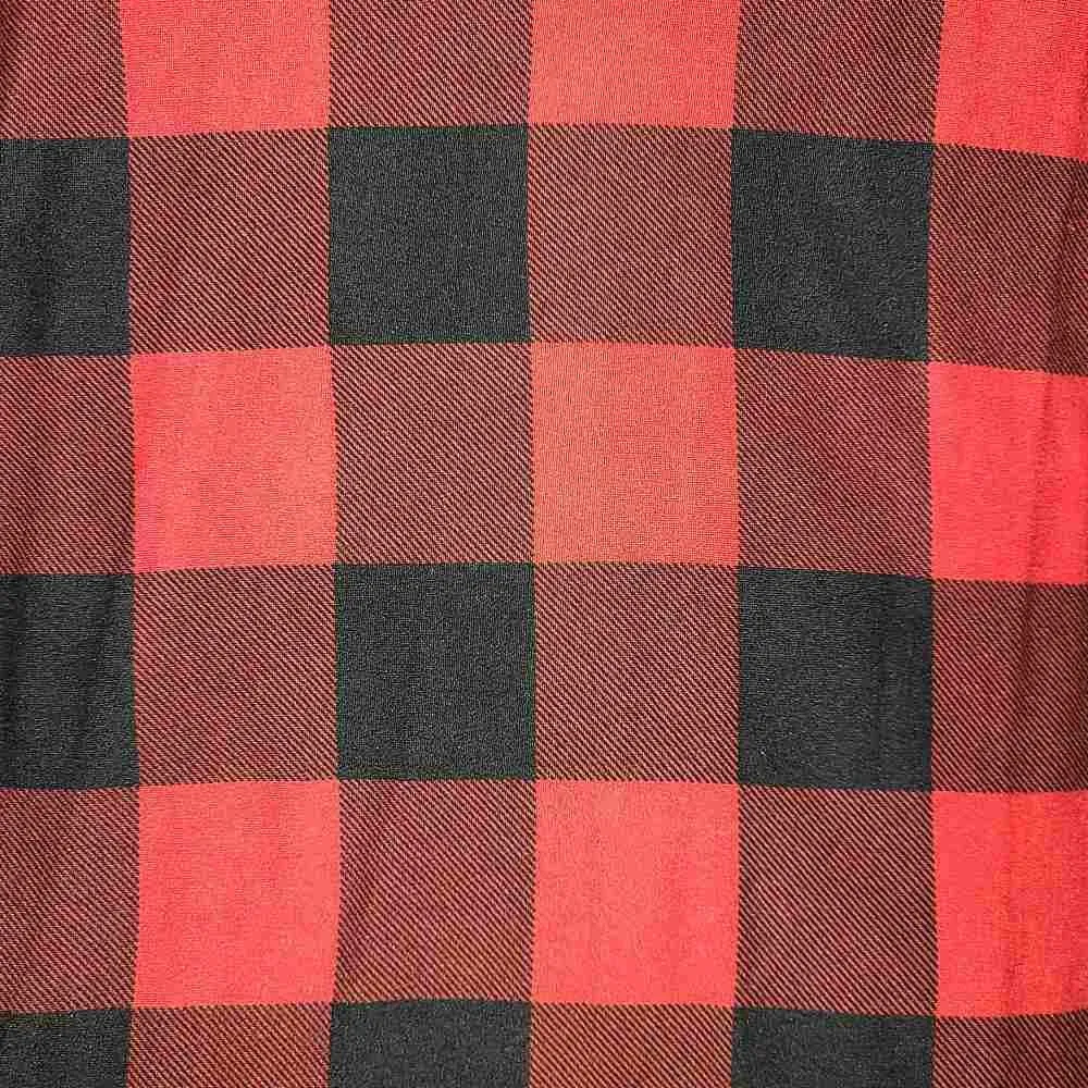 SUPER SOFT POLYESTER SPANDEX DBP / DTY BRUSHED BUFFALO PLAID CHECK [NFP200708-009]