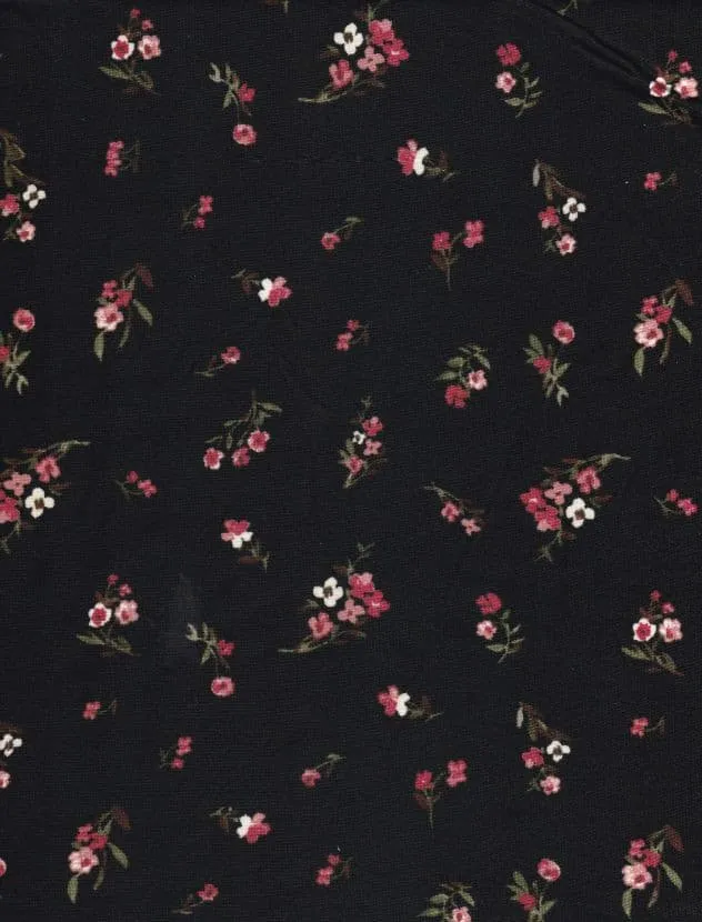 SUPER SOFT POLYESTER SPANDEX DBP / DTY BRUSHED FLORAL [NFF181207-009]