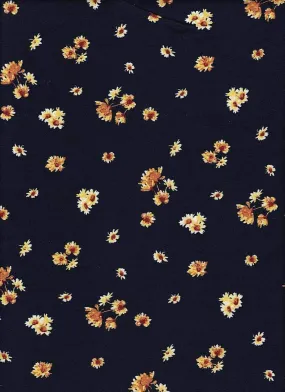 SUPER SOFT POLYESTER SPANDEX DBP / DTY BRUSHED SMALL FLORAL [NFF181013-009]