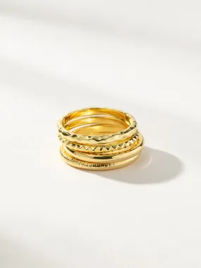 Textured Ring Stack (Set of 4)