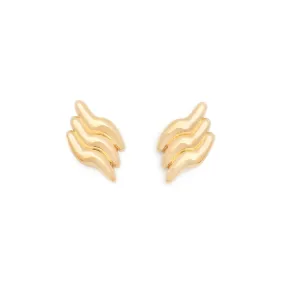 Wave Earrings | Gold